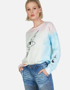 Shop Lightning Star Eye L/S Drop Shoulder Tee | Luella By Women Long Sleeve