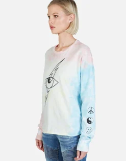 Shop Lightning Star Eye L/S Drop Shoulder Tee | Luella By Women Long Sleeve