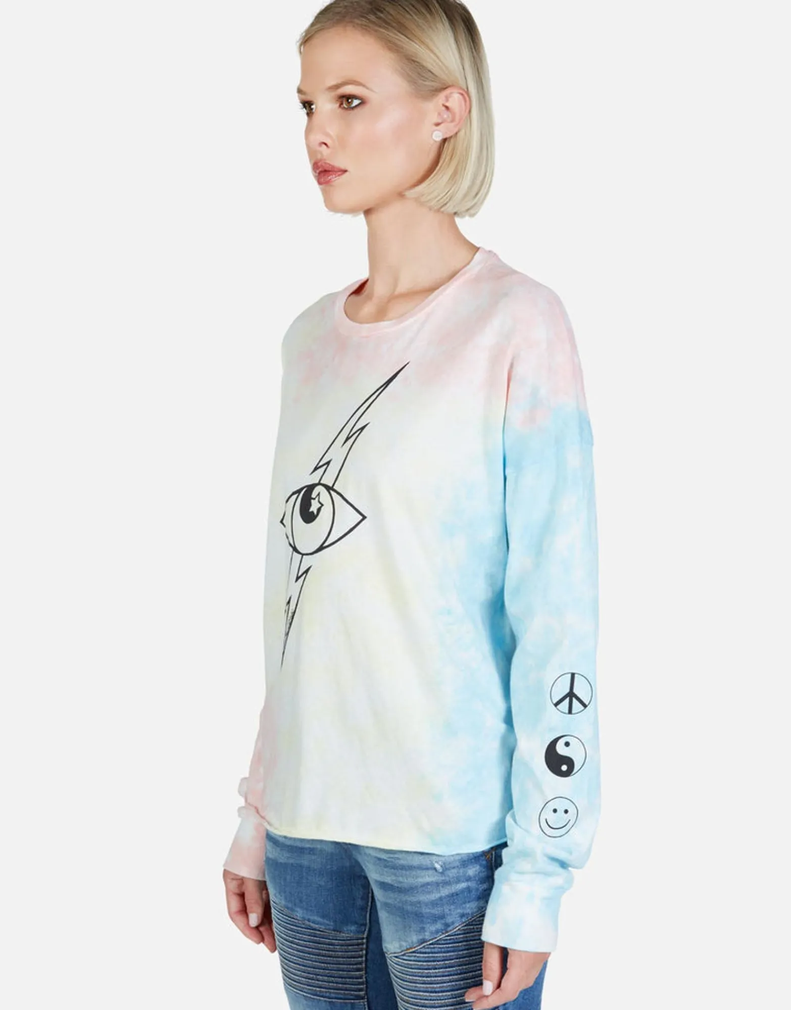 Shop Lightning Star Eye L/S Drop Shoulder Tee | Luella By Women Long Sleeve
