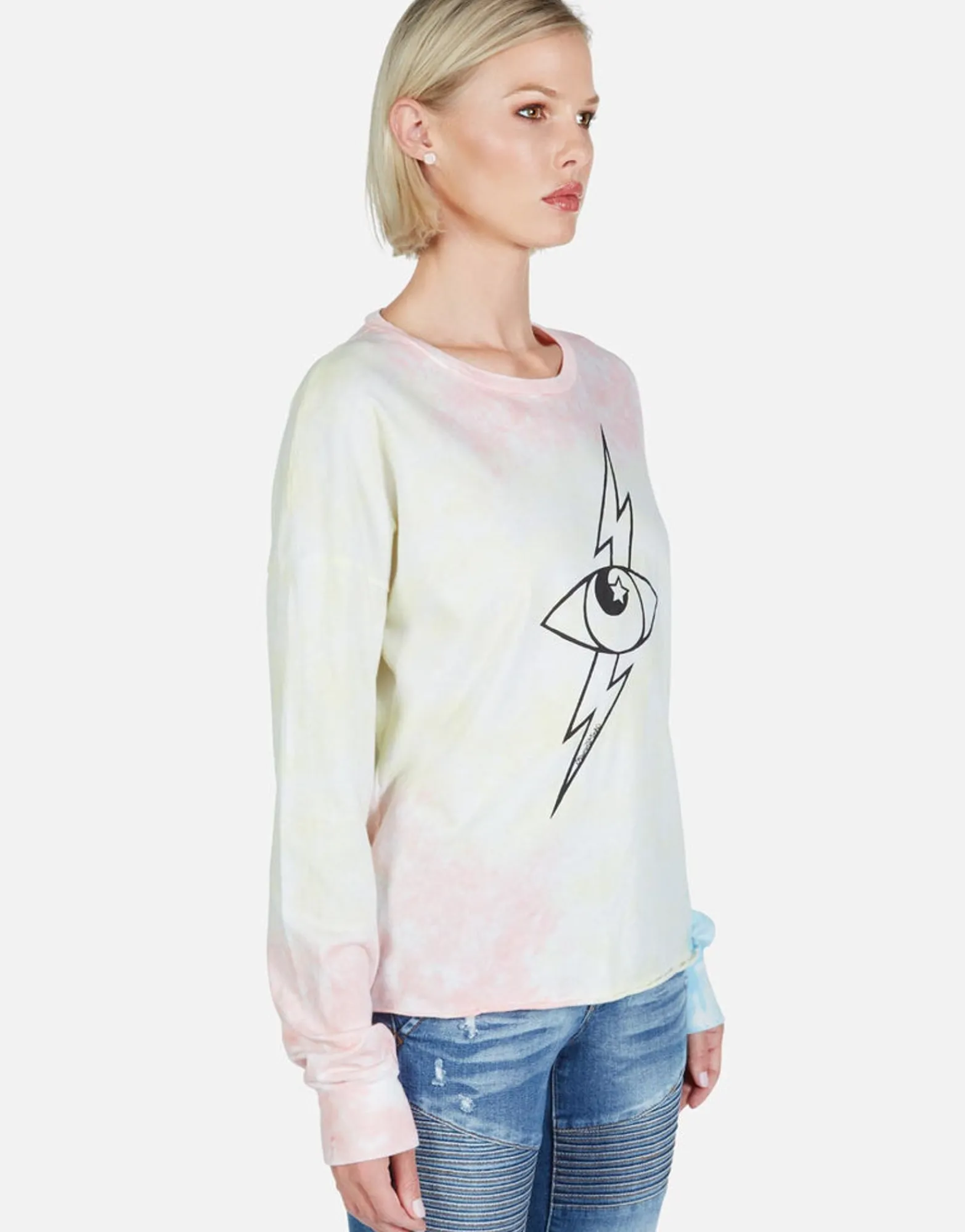 Shop Lightning Star Eye L/S Drop Shoulder Tee | Luella By Women Long Sleeve