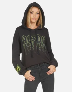 Sale Lila Ac/Dc Neon Stud Women Hoodies
