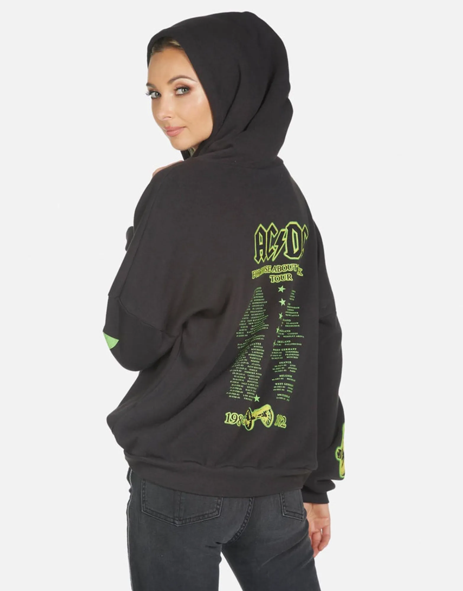Sale Lila Ac/Dc Neon Stud Women Hoodies
