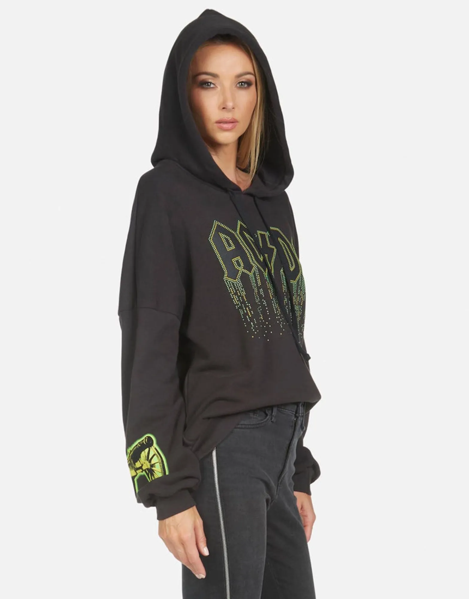 Sale Lila Ac/Dc Neon Stud Women Hoodies