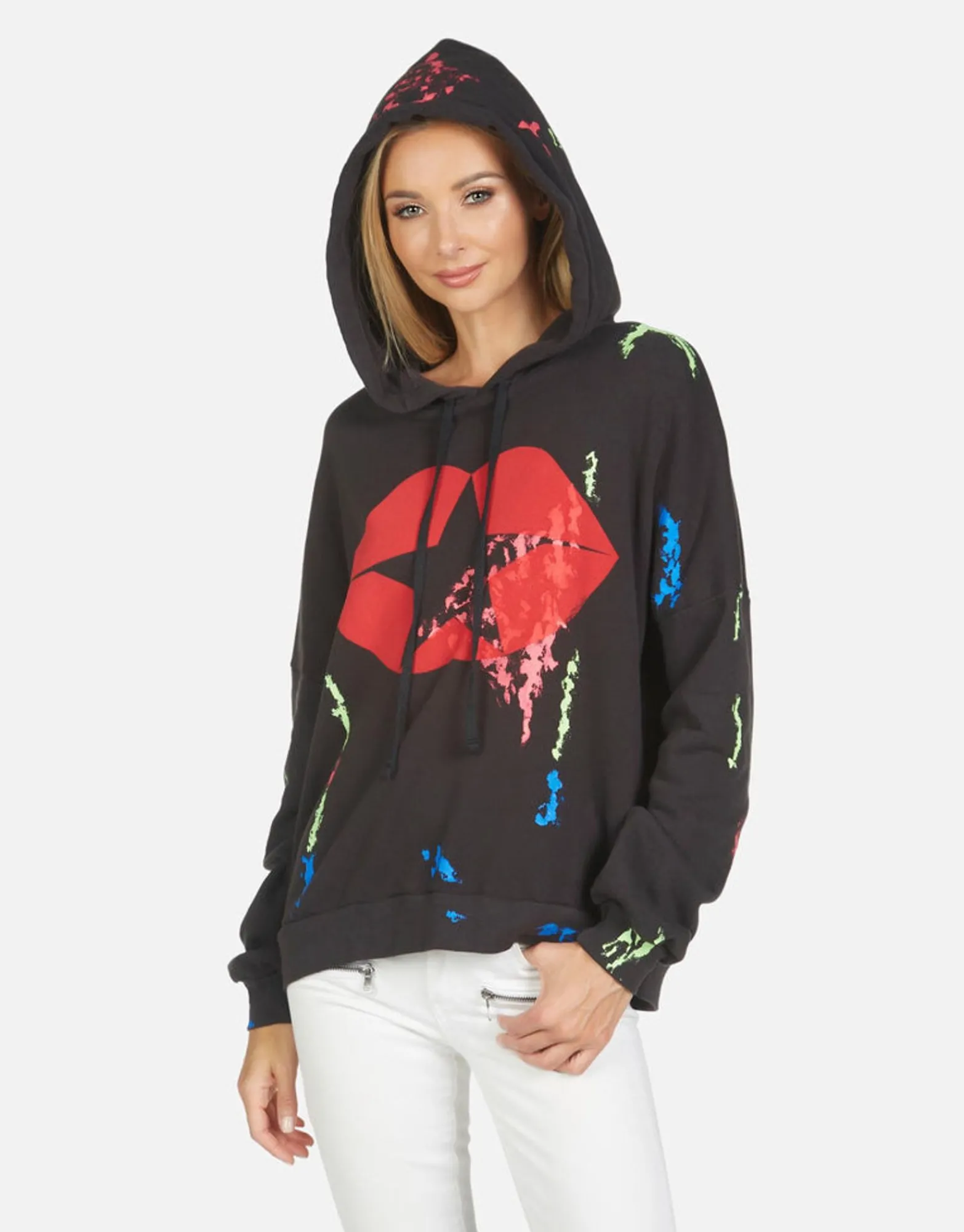 Cheap Lila Star Kiss Women Hoodies