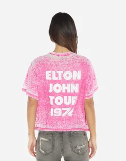 Clearance Linnea Elton John Piano Women Short Sleeve