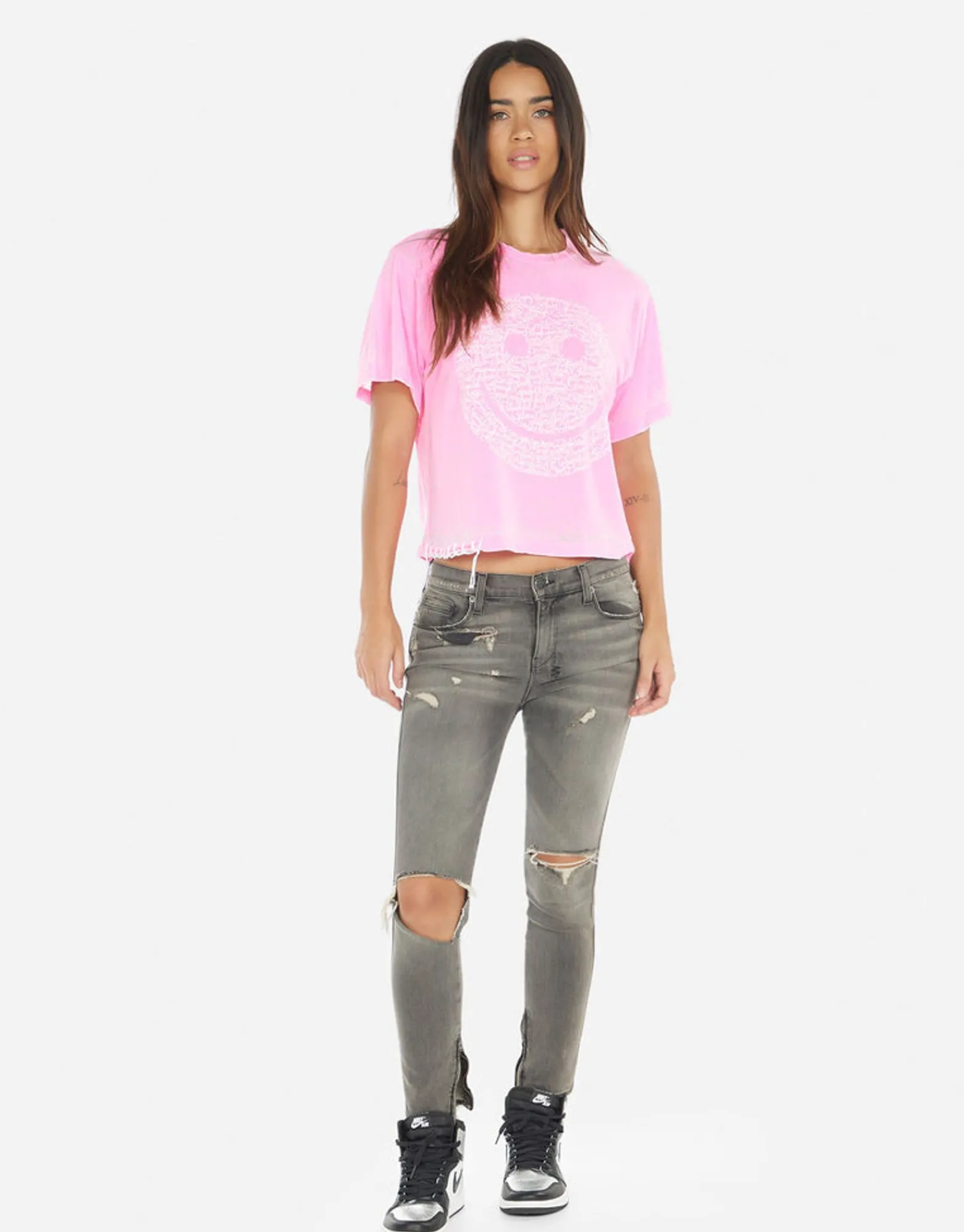 Shop Linnea Positive Happyface Women Short Sleeve