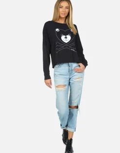Best Sale Lori Skull Love Bear Women Long Sleeve