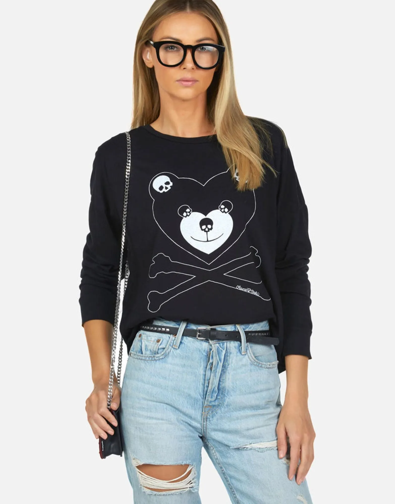 Best Sale Lori Skull Love Bear Women Long Sleeve
