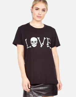 New Love Bones Classic Tee W/ Holes In | Wof By Women Short Sleeve