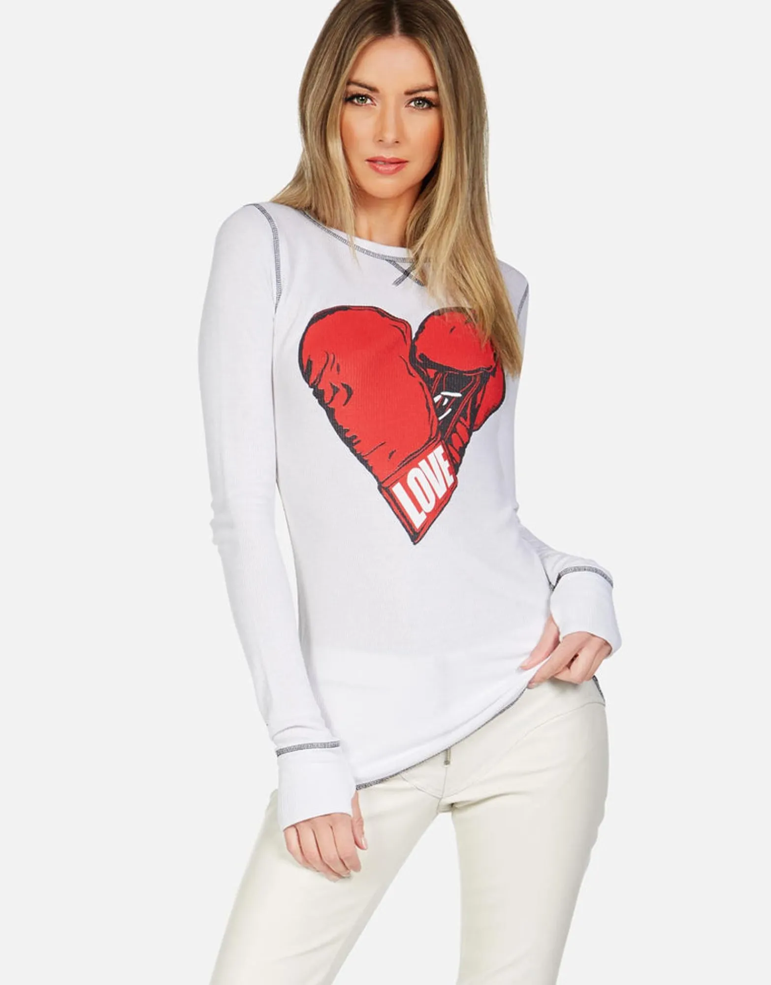 Clearance Love Boxing Fitted Thermal W/ Thumbhole | Alexis By Women Long Sleeve