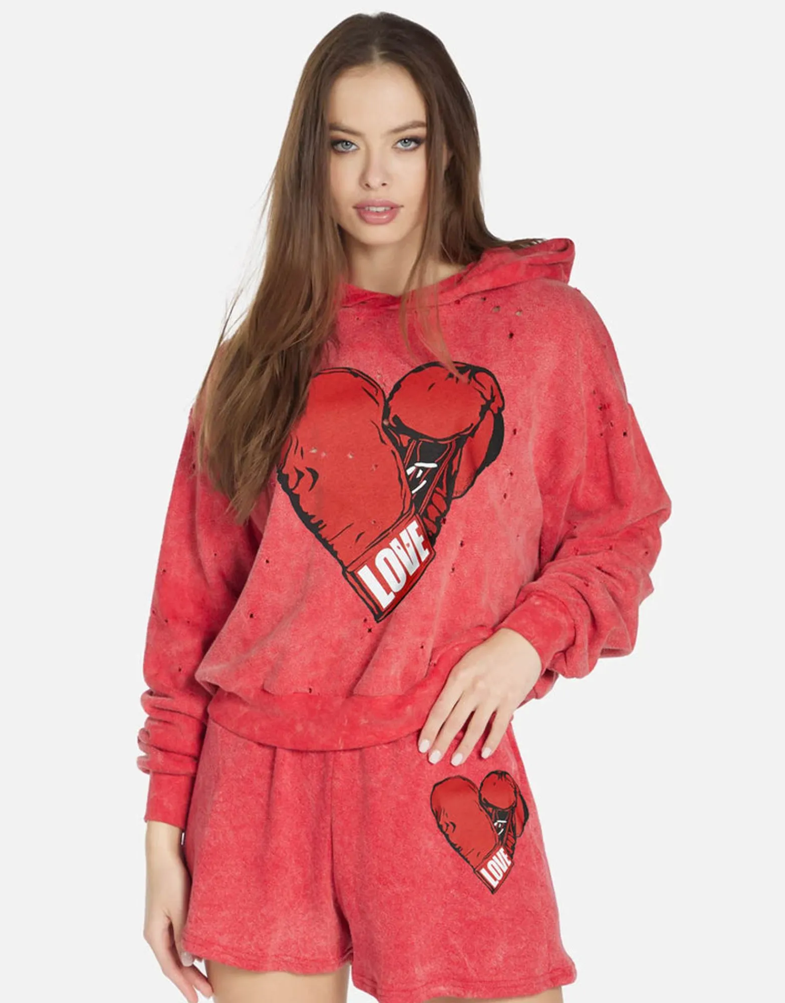 Outlet Love Boxing Glove Hoodie In | Yvette X By Women Hoodies