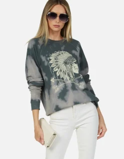 Flash Sale Love Skull Headdress L/S Raglan Pullover | Anela By Women Long Sleeve