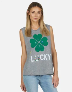 New Love Tribe Skull Scoop Neck Muscle Tank | Kel By Women Tanks