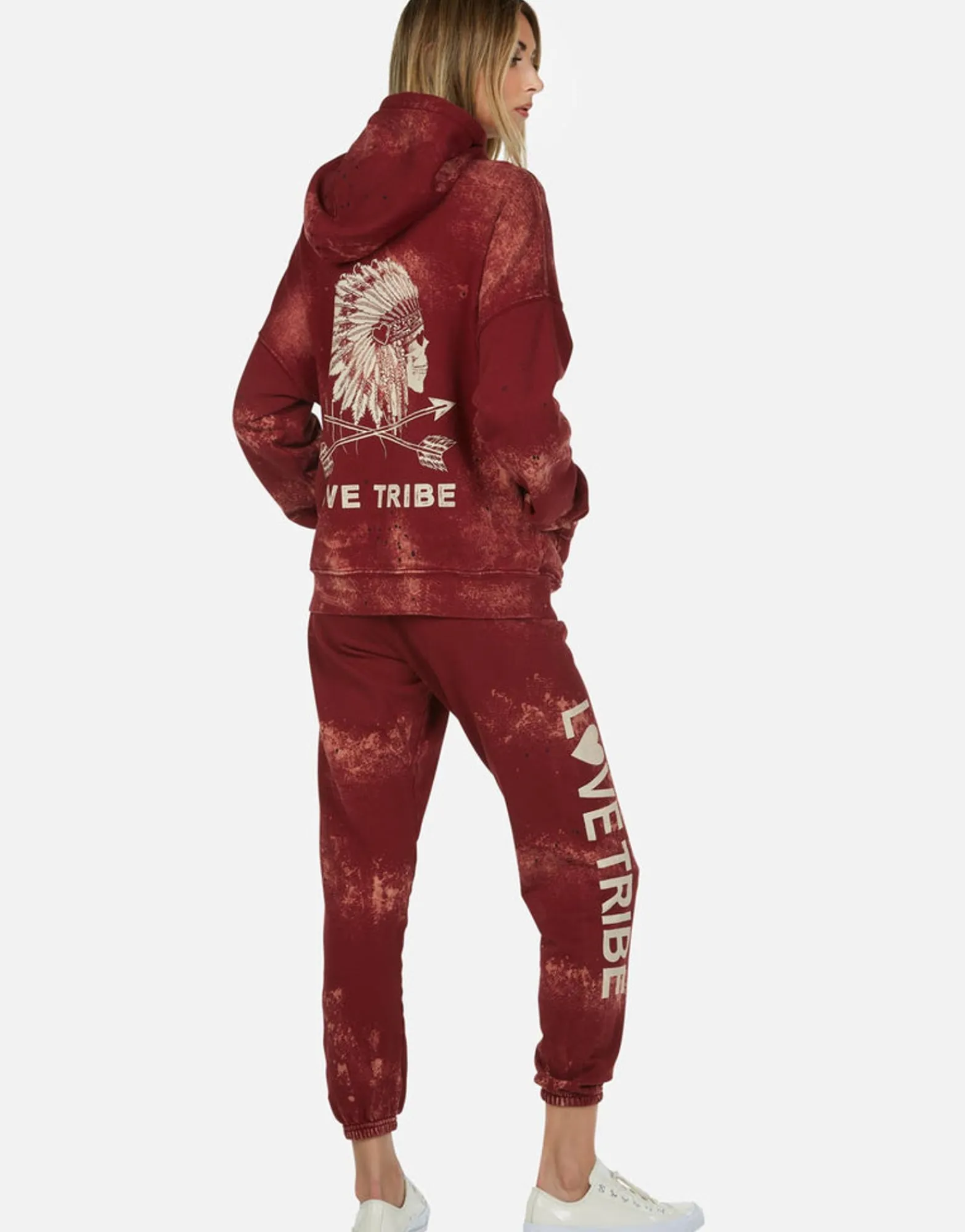 Cheap Love Tribe Skull Zip Up Hoodie | Koa By Women Hoodies