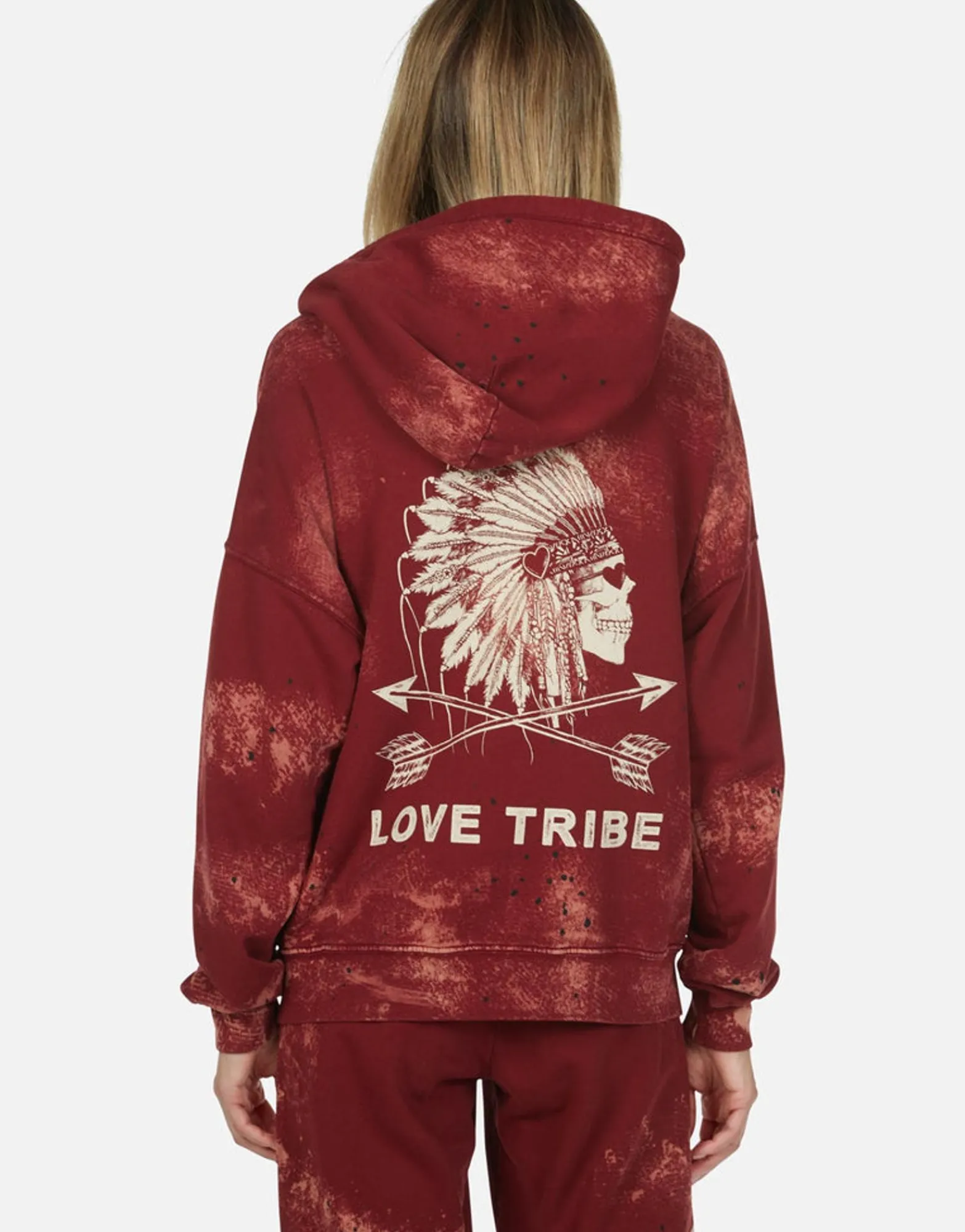 Cheap Love Tribe Skull Zip Up Hoodie | Koa By Women Hoodies
