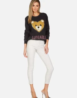 Online Loveable Heart Teddy L/S Raglan Pullover | Everly By Women Long Sleeve