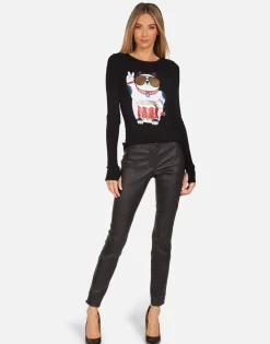 Outlet Lucky Cat L/S Fitted Thermal In | Mckinley By Women Long Sleeve