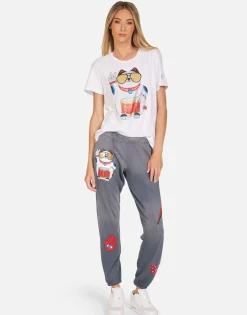 Best Sale Lucky Cat S/S Women'S Tee In | Croft By Women Short Sleeve