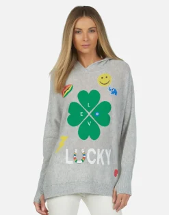 Flash Sale Lucky Clover Cashmere Pullover Hoodie | Namiko By Women Hoodies
