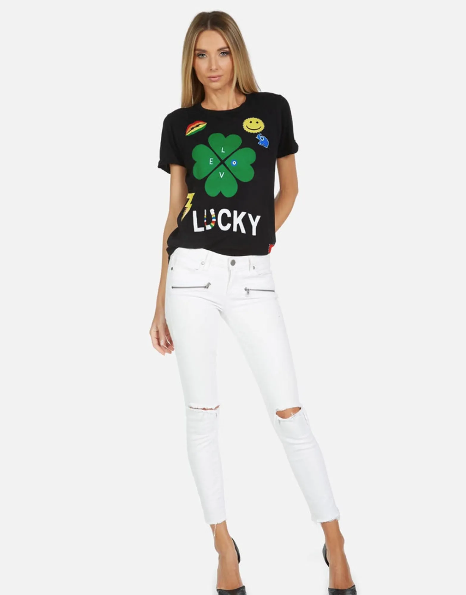 Discount Lucky Clover S/S Tee | Edda X By Women Short Sleeve