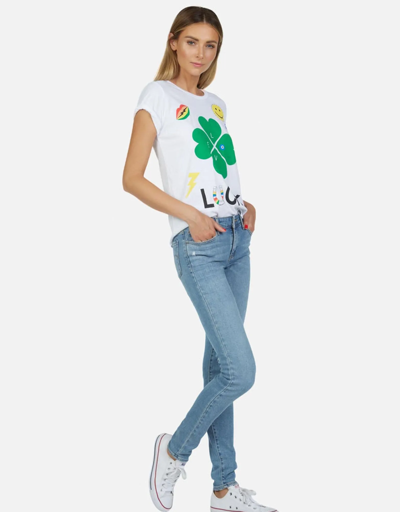 Outlet Lucky Clover S/S Vintage Tee | Croft By Women Short Sleeve