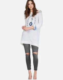 New Lucky Eye Horseshoe Boyfriend Pullover | Kaya By Women Long Sleeve
