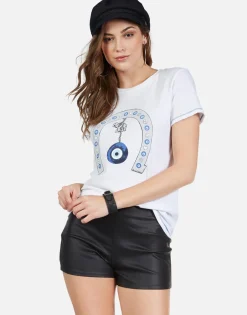Best Sale Lucky Eye Horseshoe S/S Tee | Aviana By Women Short Sleeve