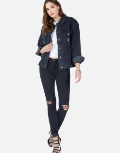 Cheap Lucky In Love Denim Boyfriend Jacket | Spencer By Women Jackets
