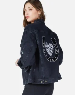 Cheap Lucky In Love Denim Boyfriend Jacket | Spencer By Women Jackets
