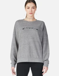 Hot Lucky In Love Oversized Drop Shoulder Pullover W/ Holes | Flora Women Long Sleeve