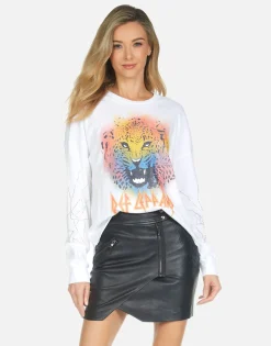 Fashion Luella Def Leppard Leopard Women Long Sleeve