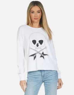 Best Sale Luella Music Skull Women Long Sleeve