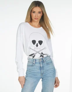 Best Sale Luella Music Skull Women Long Sleeve