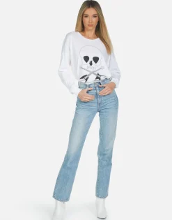 Best Sale Luella Music Skull Women Long Sleeve