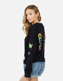 Fashion Luella Rainbow Butterflies Women Long Sleeve