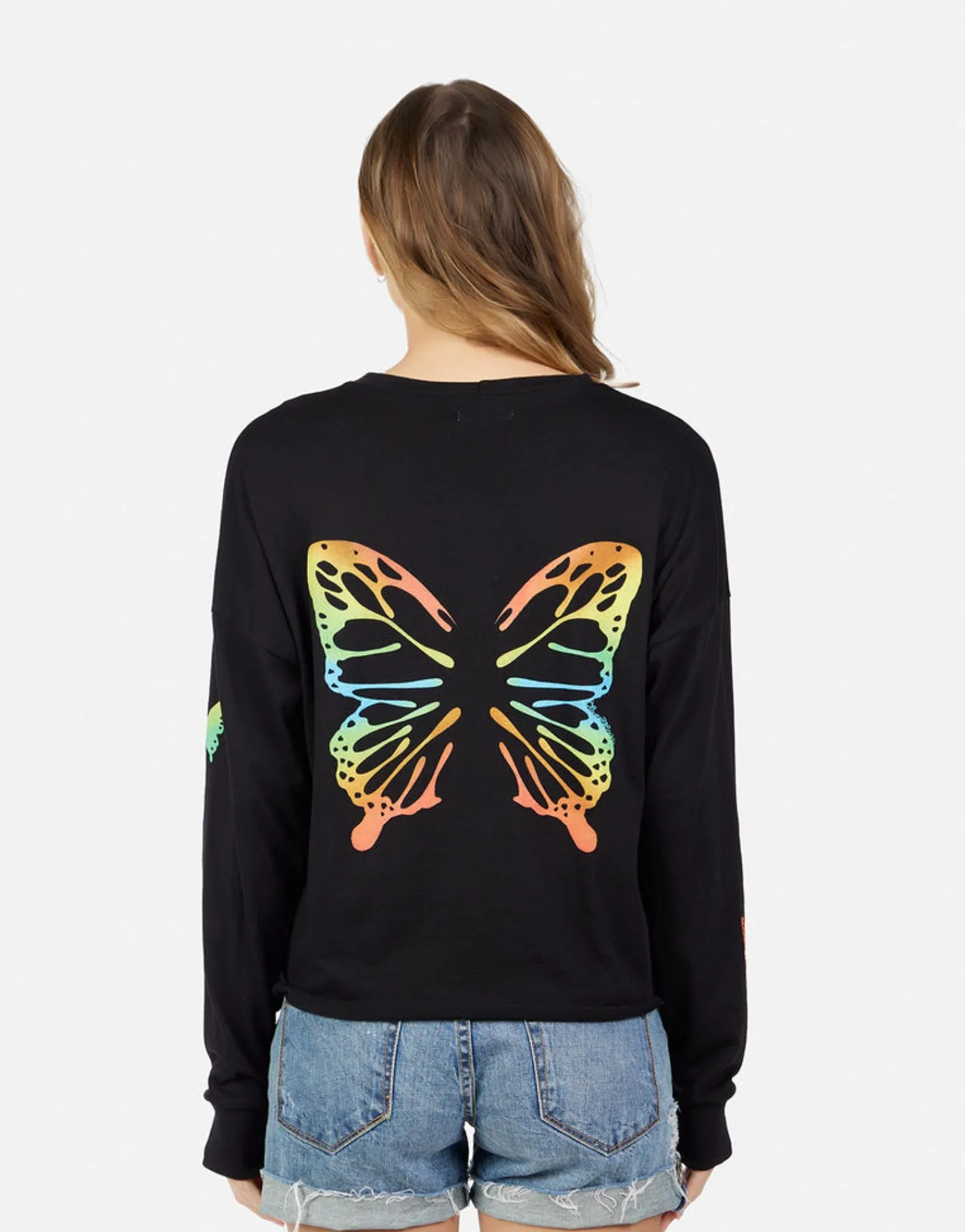 Fashion Luella Rainbow Butterflies Women Long Sleeve