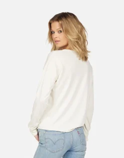 Shop Luella Studded Stripe Peace Women Long Sleeve