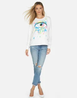 Flash Sale Luella Watercolor Eye Women Long Sleeve