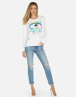 Flash Sale Luella Watercolor Eye Women Long Sleeve