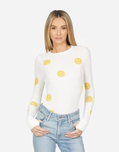 Flash Sale Mckinley All Over Yellow Smiley Women Long Sleeve