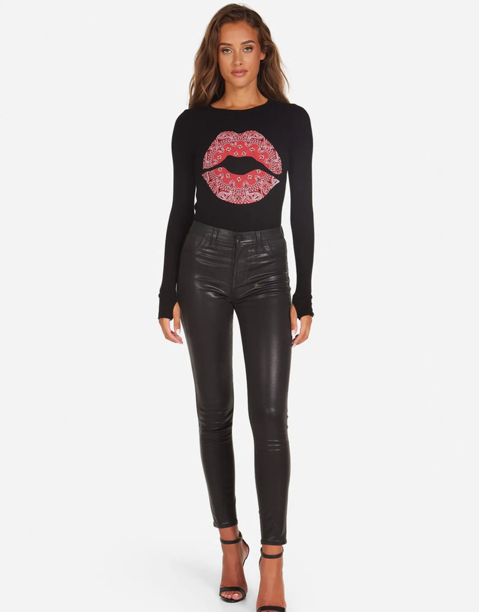 Hot Mckinley Bandana Lip Women Long Sleeve