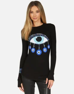 Fashion Mckinley Chain Evil Eye Women Long Sleeve
