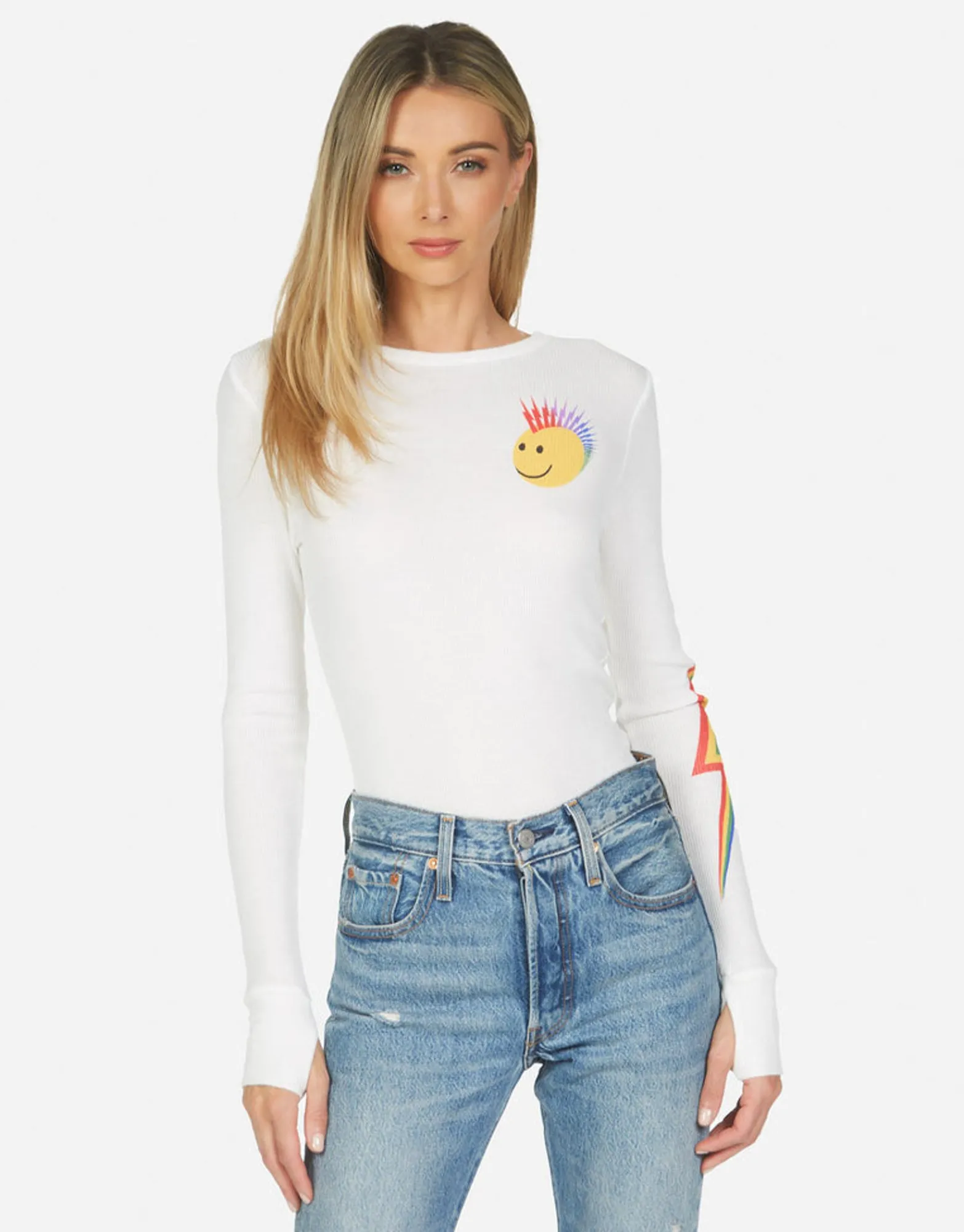 Online Mckinley Color Punk Happy Eye Women Long Sleeve