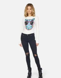 Clearance Mckinley Diamond Cat Women Long Sleeve
