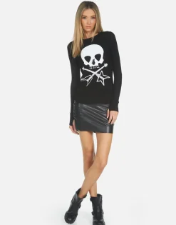 Clearance Mckinley Music Skull Women Long Sleeve