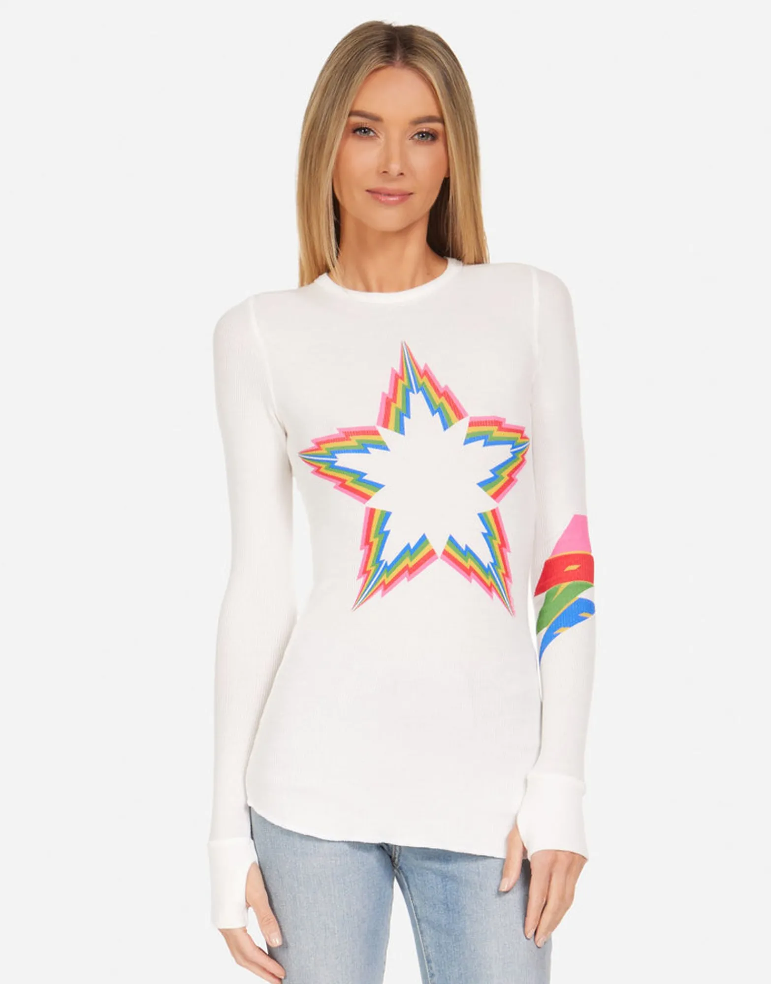 Flash Sale Mckinley Rainbow Lightning Star Women Long Sleeve