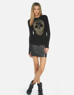 Shop Mckinley X Beaded Chain Skull Women Long Sleeve