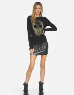 Shop Mckinley X Beaded Chain Skull Women Long Sleeve