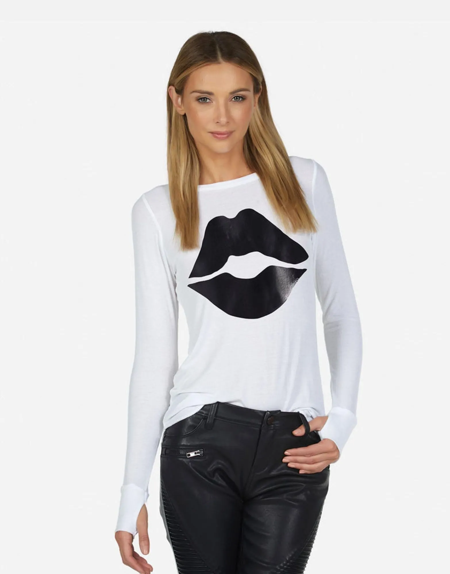 Clearance Mckinley X Black Foil Lip Women Long Sleeve