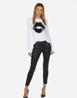 Clearance Mckinley X Black Foil Lip Women Long Sleeve